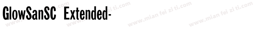 GlowSanSC Extended字体转换